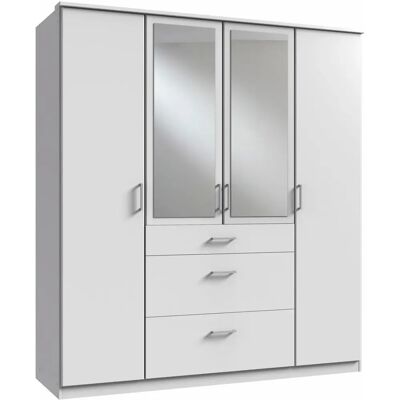 Wimex Klick Kleiderschrank - 4-türig, Weiß, Modern Wimex Klick Kleiderschrank - 4-türig, Weiß, Modern
