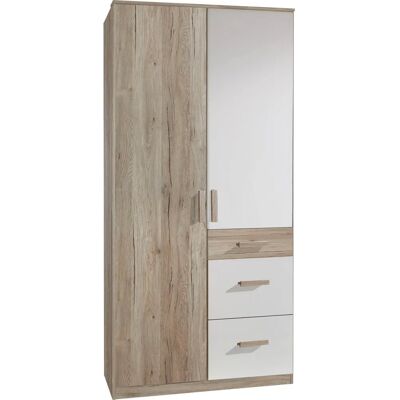 WIMEX Bergamo Kleiderschrank - 3 Schubladen - 1 Kleiderstange - Matt Finish - Kinder & Baby WIMEX Bergamo Kleiderschrank - 3 Schubladen - 1 Kleiderstange - Matt Finish - Kinder & Baby