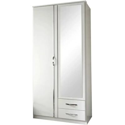 Wimex Duo Weiß Kleiderschrank - 2-türig Moderner Stauraum Wimex Duo Weiß Kleiderschrank - 2-türig Moderner Stauraum
