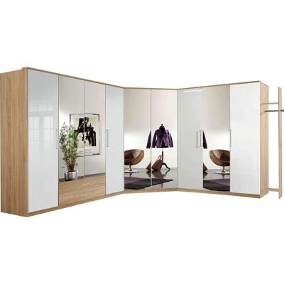 Wimex Greven Modulares Kleiderschrank - Hell-Esche / Weiß - Ohne Spiegel Wimex Greven Modulares Kleiderschrank - Hell-Esche / Weiß - Ohne Spiegel