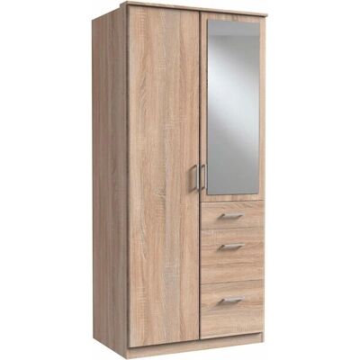 WIMEX Click Kleiderschrank - 2 Türen, Spiegel, 90x58x199 cm WIMEX Click Kleiderschrank - 2 Türen, Spiegel, 90x58x199 cm