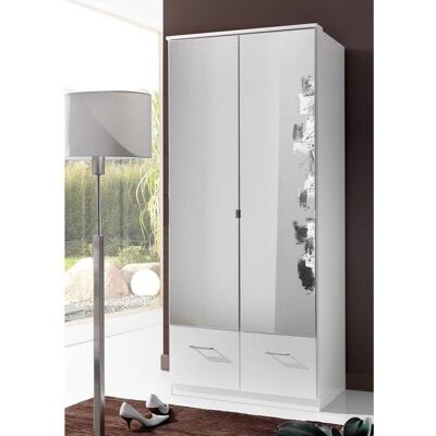 WIMEX Imago Kleiderschrank - 2-türig, mit Spiegel, 2 Schubladen, 90x58x199 cm WIMEX Imago Kleiderschrank - 2-türig, mit Spiegel, 2 Schubladen, 90x58x199 cm