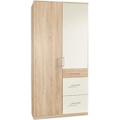Wimex Click Weiß 2-türiger Kleiderschrank - Kleiderschrank Wimex Click Weiß 2-türiger Kleiderschrank - Kleiderschrank