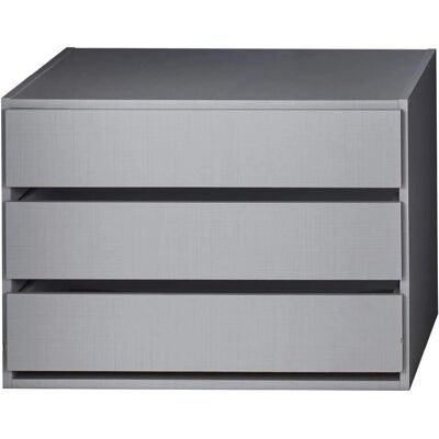 WIMEX Grauer Schubkasteneinsatz - 87cm x 54cm x 42cm - Schubladen-Organizer WIMEX Grauer Schubkasteneinsatz - 87cm x 54cm x 42cm - Schubladen-Organizer