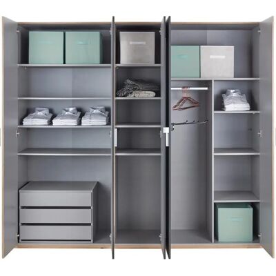 WIMEX Grau 3er Set Einlegeböden für Schränke - Innenregal WIMEX Grau 3er Set Einlegeböden für Schränke - Innenregal