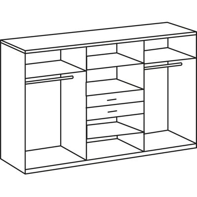 WIMEX Diver Kleiderschrank - 8 Spiegeltüren WIMEX Diver Kleiderschrank - 8 Spiegeltüren