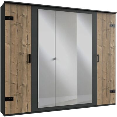 WIMEX Stockholm Kleiderschrank - Rustik Industrial Stil WIMEX Stockholm Kleiderschrank - Rustik Industrial Stil