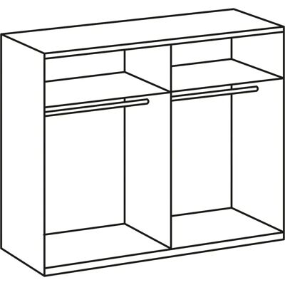 Wimex Minden Schrank - Weiß/Rohstahl, 2-türig, 210cm hoch Wimex Minden Schrank - Weiß/Rohstahl, 2-türig, 210cm hoch
