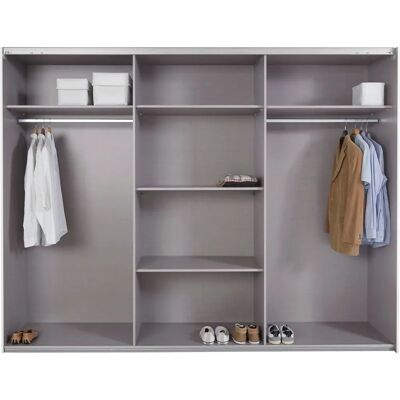 WIMEX Bramfeld Kleiderschrank - 2-türig, Schwarz/Weiß, Glaselemente WIMEX Bramfeld Kleiderschrank - 2-türig, Schwarz/Weiß, Glaselemente