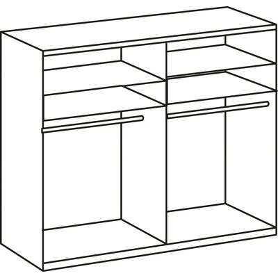 WIMEX Bramfeld Kleiderschrank - Glaselement - Modernes Design WIMEX Bramfeld Kleiderschrank - Glaselement - Modernes Design