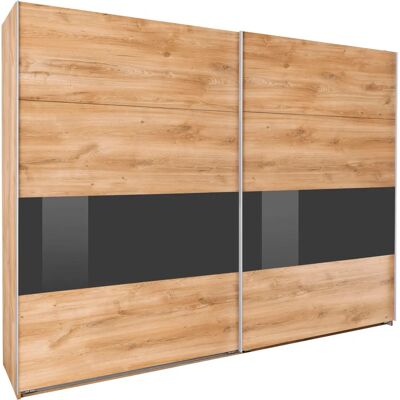 WIMEX Bramfeld Kleiderschrank - Glas & Holzoptik - 270cm WIMEX Bramfeld Kleiderschrank - Glas & Holzoptik - 270cm