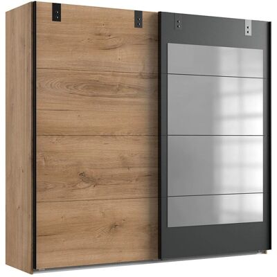 WIMEX Malmö Kleiderschrank - 2-türig mit Spiegel, 225x210x65cm WIMEX Malmö Kleiderschrank - 2-türig mit Spiegel, 225x210x65cm