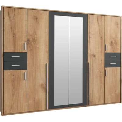 WIMEX Vegas Kleiderschrank - 8-Türig Grau 273x58x210cm WIMEX Vegas Kleiderschrank - 8-Türig Grau 273x58x210cm