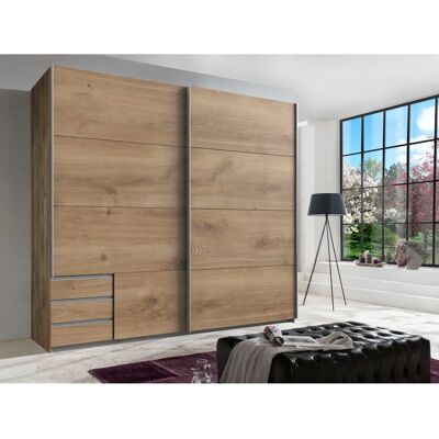 WIMEX Seattle Kleiderschrank - 2 Türen, 2 Einlegeböden, 2 Stangen - Kleiderschrank WIMEX Seattle Kleiderschrank - 2 Türen, 2 Einlegeböden, 2 Stangen - Kleiderschrank