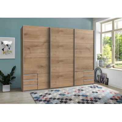 WIMEX Seattle Kleiderschrank - 3 Türen, 3 Einlegeböden, 3 Stangen WIMEX Seattle Kleiderschrank - 3 Türen, 3 Einlegeböden, 3 Stangen
