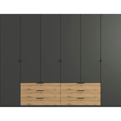 Wimex Borneo Kleiderschrank - 6 Türen, 6 Schubladen, 6 Einlegeböden - Made in Germany Wimex Borneo Kleiderschrank - 6 Türen, 6 Schubladen, 6 Einlegeböden - Made in Germany