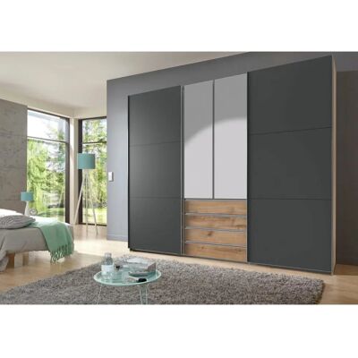 Wimex Magic Kleiderschrank - 7 Einlegeböden, 2 Kleiderstangen, Chromgriffe Wimex Magic Kleiderschrank - 7 Einlegeböden, 2 Kleiderstangen, Chromgriffe