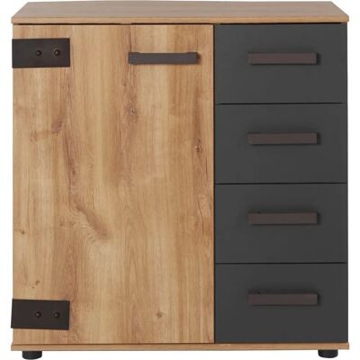 WIMEX Malmö Sideboard - Natur Eiche & Graphit WIMEX Malmö Sideboard - Natur Eiche & Graphit