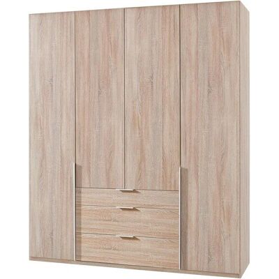 Wimex New York Kleiderschrank - 180x236x58cm - 4-türig - Braun Wimex New York Kleiderschrank - 180x236x58cm - 4-türig - Braun