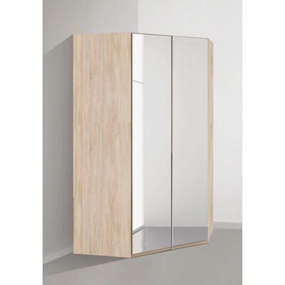 Wimex New York Eckkleiderschrank - Spiegeltüren - Modernes Design Wimex New York Eckkleiderschrank - Spiegeltüren - Modernes Design