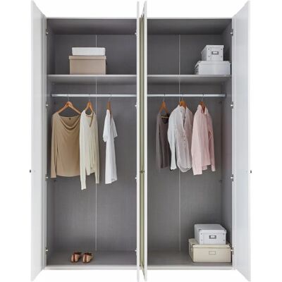 Wimex New York Kleiderschrank - 4-türig, 180cm breit, mit Spiegel Wimex New York Kleiderschrank - 4-türig, 180cm breit, mit Spiegel
