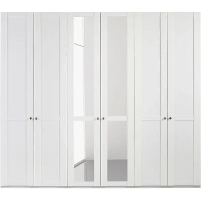 Wimex New York Kleiderschrank - Weiß, 6-türig, 270x58x236cm Wimex New York Kleiderschrank - Weiß, 6-türig, 270x58x236cm