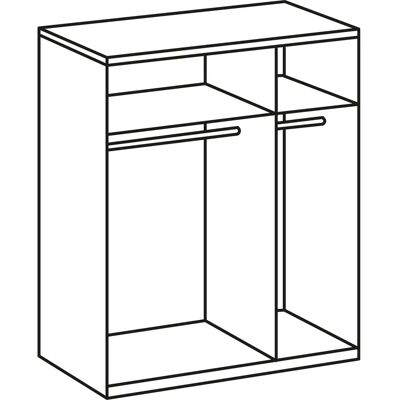 Wimex New York Kleiderschrank - 3-türig, 135x58x208 cm Wimex New York Kleiderschrank - 3-türig, 135x58x208 cm