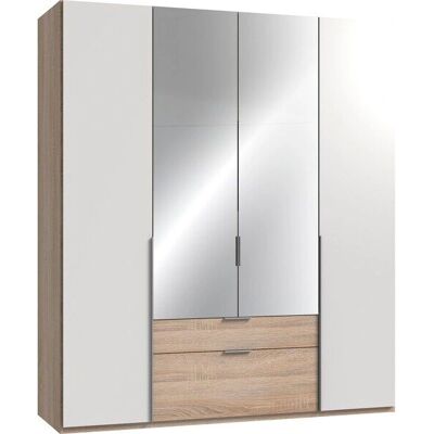 WIMEX New York Kleiderschrank - Modernes Design, Spiegeltüren, Flexible Höhen WIMEX New York Kleiderschrank - Modernes Design, Spiegeltüren, Flexible Höhen