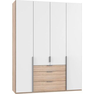 Wimex New York Kleiderschrank - 180x236cm, 4 Türen, Weiß Wimex New York Kleiderschrank - 180x236cm, 4 Türen, Weiß