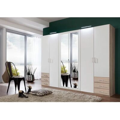 WIMEX Fügen Weiß Kleiderschrank - 6-Türen Schlafzimmer WIMEX Fügen Weiß Kleiderschrank - 6-Türen Schlafzimmer