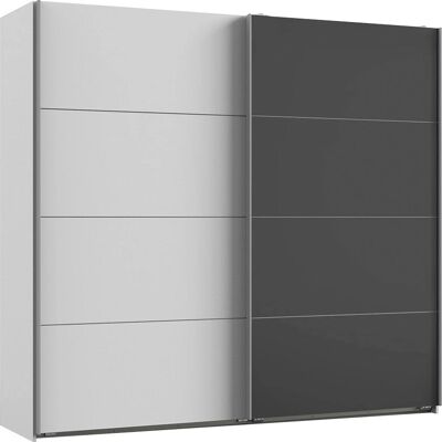 WIMEX Valencia Schrank - 2 Türen, Glas Grau, 225cm WIMEX Valencia Schrank - 2 Türen, Glas Grau, 225cm