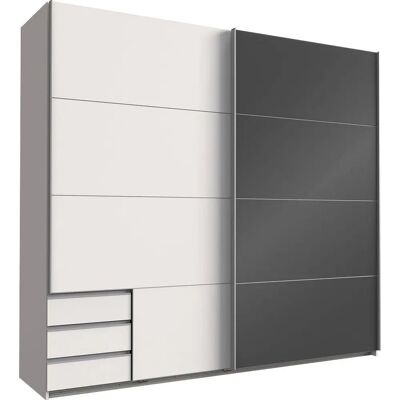 WIMEX Valencia Kleiderschrank - 225cm, 2 Glastüren, 2 Böden WIMEX Valencia Kleiderschrank - 225cm, 2 Glastüren, 2 Böden