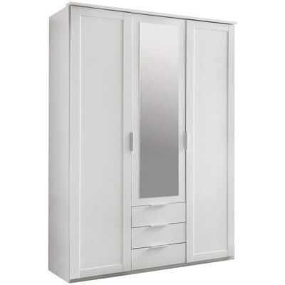 WIMEX Nadja Weiß Kleiderschrank - 3-tür, Spiegel, 3 Schubladen WIMEX Nadja Weiß Kleiderschrank - 3-tür, Spiegel, 3 Schubladen