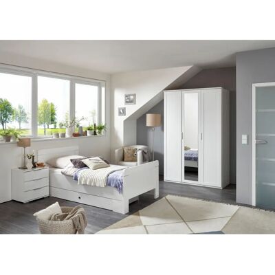 WIMEX Nadja Bett - 90x200, Weiß - Moderner Landhausstil WIMEX Nadja Bett - 90x200, Weiß - Moderner Landhausstil