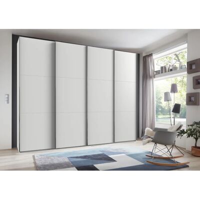 WIMEX Level Schwebetürenschrank mit Syncro-Technik - 4 Türen - Weiß WIMEX Level Schwebetürenschrank mit Syncro-Technik - 4 Türen - Weiß