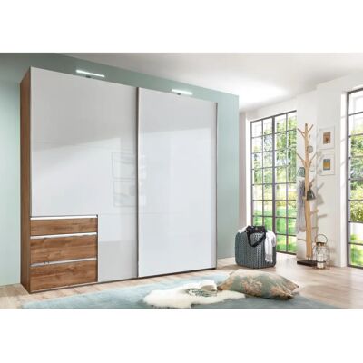 INOSIGN Weiß & Eiche 200cm Schiebetürenschrank - Schrank INOSIGN Weiß & Eiche 200cm Schiebetürenschrank - Schrank