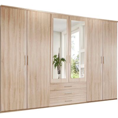 Wimex Ben Kleiderschrank - 6 Türen, 2 Spiegel, 4 Einlegeböden Wimex Ben Kleiderschrank - 6 Türen, 2 Spiegel, 4 Einlegeböden