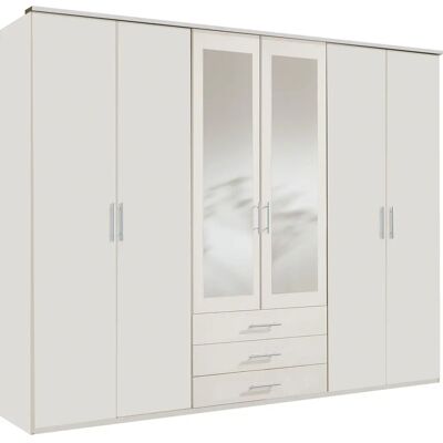 Wimex Ben Kleiderschrank - 270x58x210 cm, 6 Türen, Weiß Wimex Ben Kleiderschrank - 270x58x210 cm, 6 Türen, Weiß