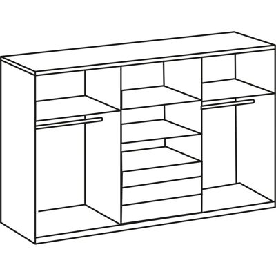 Wimex Magic Kleiderschrank - Modernes Weißes Schranksystem Wimex Magic Kleiderschrank - Modernes Weißes Schranksystem