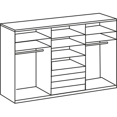 WIMEX Magic Kleiderschrank - 300x236x65cm - Braun WIMEX Magic Kleiderschrank - 300x236x65cm - Braun