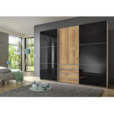 WIMEX Magic Schwebetürenschrank - 2 Türen, 7 Böden, Grau WIMEX Magic Schwebetürenschrank - 2 Türen, 7 Böden, Grau