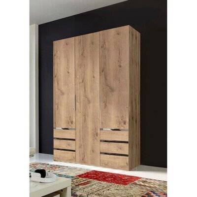 Wimex Level Kleiderschrank braun mit 3 Türen - Wardrobe Wimex Level Kleiderschrank braun mit 3 Türen - Wardrobe