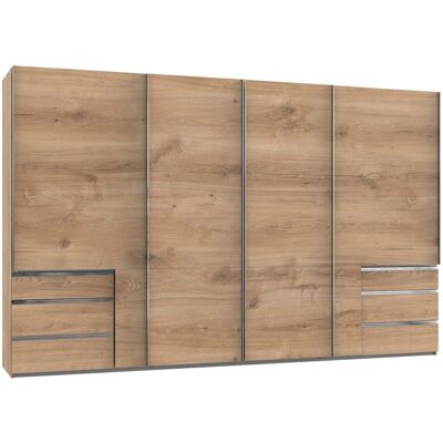 WIMEX Syncro Kleiderschrank - Braun, 4 Türen, 216cm hoch WIMEX Syncro Kleiderschrank - Braun, 4 Türen, 216cm hoch