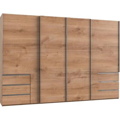 WIMEX Braun 4-türiger Kleiderschrank mit Syncro-Technik WIMEX Braun 4-türiger Kleiderschrank mit Syncro-Technik