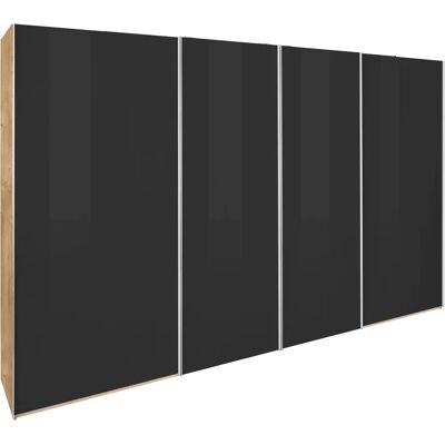 Wimex Level Schwebetürenschrank - Modern, 4-türig, Grau Wimex Level Schwebetürenschrank - Modern, 4-türig, Grau