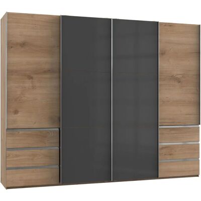 WIMEX Level Grau Kleiderschrank - Modern, Geräumig, Spiegel WIMEX Level Grau Kleiderschrank - Modern, Geräumig, Spiegel
