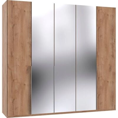 WIMEX New York Kleiderschrank - 5-türig, Braun, 225x58x208cm WIMEX New York Kleiderschrank - 5-türig, Braun, 225x58x208cm
