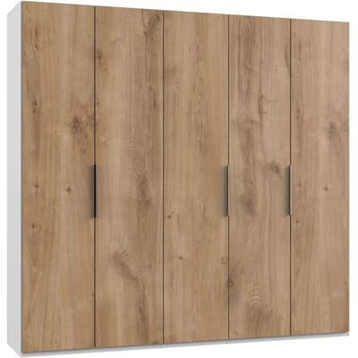 Wimex Level Kleiderschrank - Weiß & Eiche, 5 Türen Wimex Level Kleiderschrank - Weiß & Eiche, 5 Türen