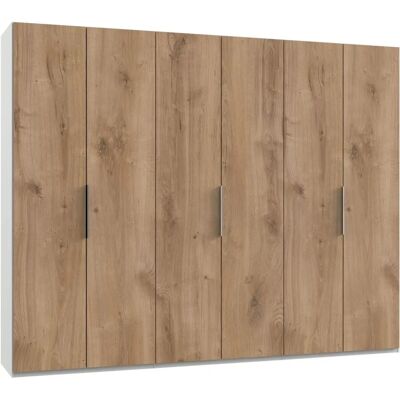 Wimex Level Kleiderschrank - Weiß, Plankeneiche, 6 Türen Wimex Level Kleiderschrank - Weiß, Plankeneiche, 6 Türen