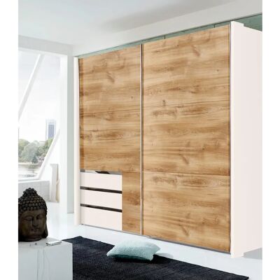 Wimex Modell Level Weiß / Eiche Schrank - Schrank Wimex Modell Level Weiß / Eiche Schrank - Schrank